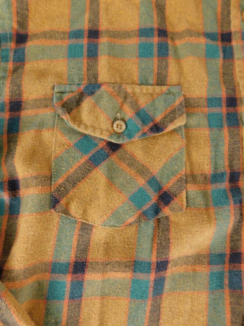 Molokai Surf Co Shirt Mens 2XL Brown Plaid Flannel Button-Up Long Sleeve Pockets - Picture 3 of 11